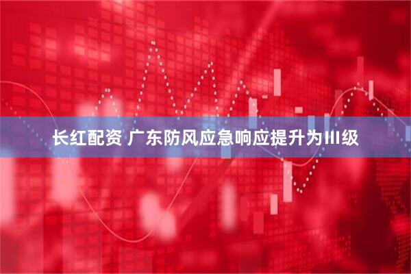 长红配资 广东防风应急响应提升为Ⅲ级