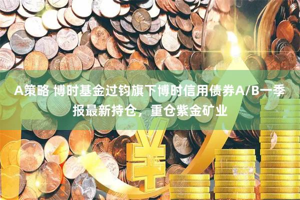 A策略 博时基金过钧旗下博时信用债券A/B一季报最新持仓，重仓紫金矿业